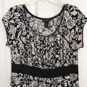 Lane Bryant Black and White Dress